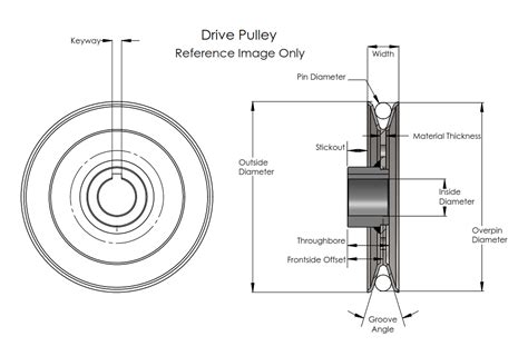 Husqvarna 130812 V-Groove Drive Pulley - 2.5'' Dia. - 3/4'' Bore - Steel