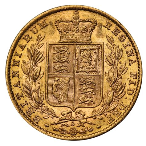 Australian Gold Sovereign Queen Victoria Shield 1880 S EF Ex. Reserve ...