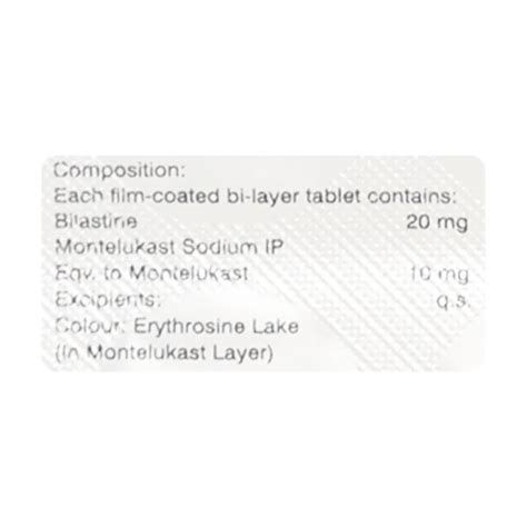 Buy BILAMONT Tablet 10's Online at Upto 25% OFF | Netmeds