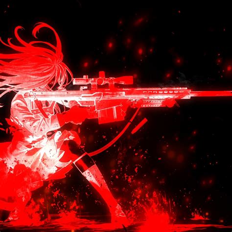 Red anime girl 1080P | Wallpapers HDV