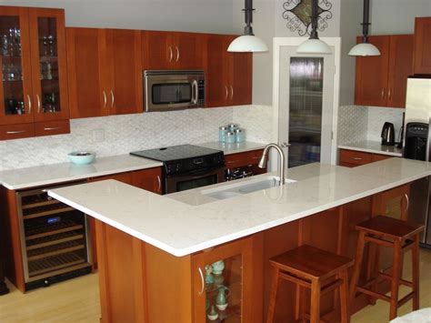 White Quartzite Countertops New Countertop Trends Pertaining To Cherry ...