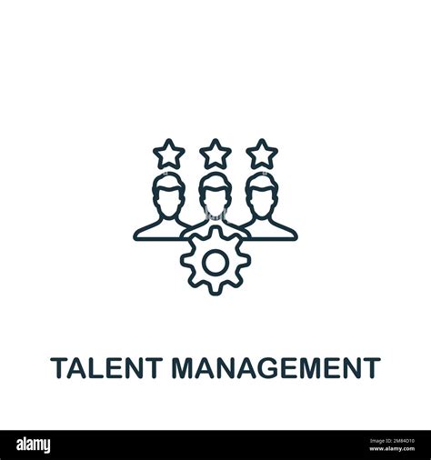 Talent Management icon. Monochrome simple Talent Development icon for ...