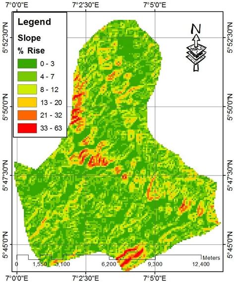 Slope map of the area | Download Scientific Diagram