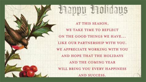 Business Holiday Messages To Customers