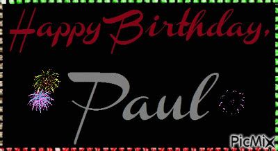 Happy Birthday Paul - PicMix