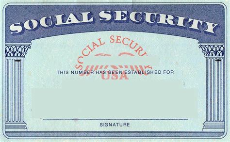 Blank Social Security Card Template | Social Security Card with regard ...