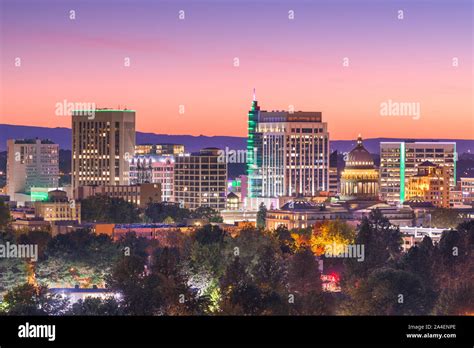 Boise idaho evening skyline hi-res stock photography and images - Alamy