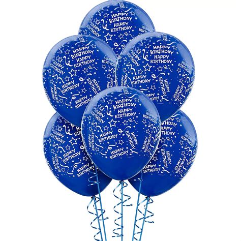 Confetti Royal Blue Birthday Balloons | Party City