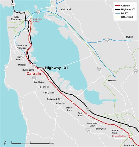 Caltrain Route Map