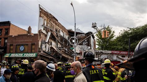 Firefighters Respond to Brooklyn Building Collapse - The New York Times