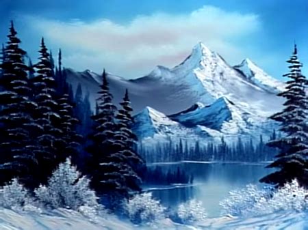 Portrait of Winter Mountain Painting