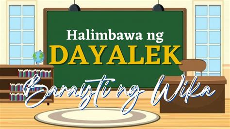 Halimbawa ng DAYALEK : Barayti ng Wika - YouTube