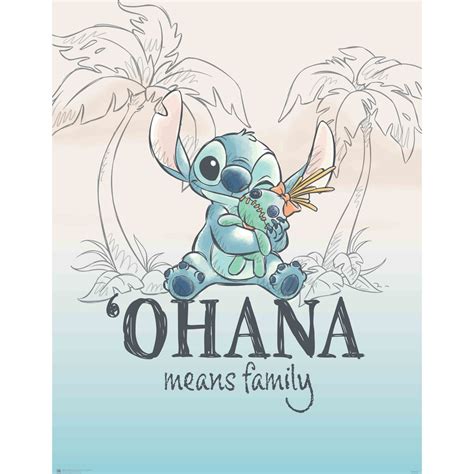 Lilo & Stitch Ohana Reg Poster | BIG W