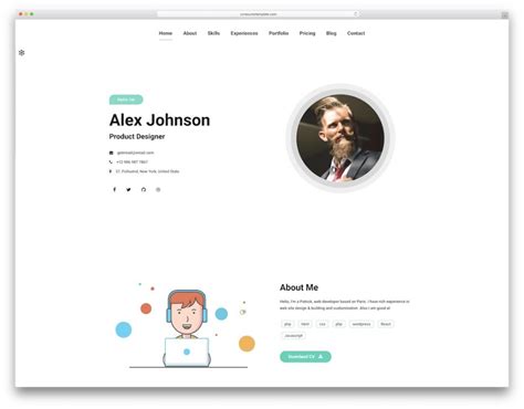 25 Best Bootstrap Portfolio Templates 2021 - Colorlib