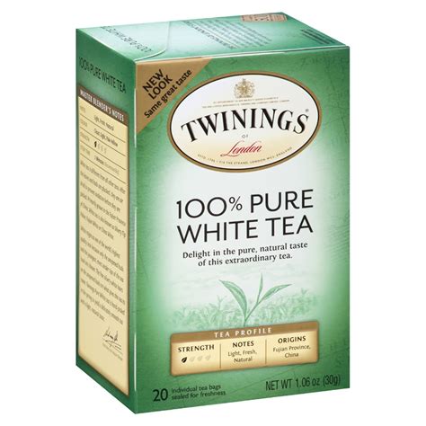 Twinings Pure White Tea Bags 20s – Brits R U.S.