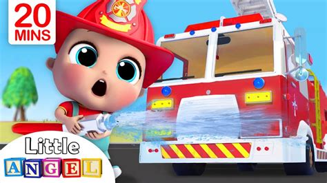 Fire Truck Song | Firefighter to the Rescue | Nursery Rhymes - Little ...