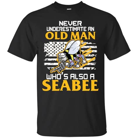 Black, Navy Seabee Veterans T shirt Veterans Gift For Men Tee Shirt ...