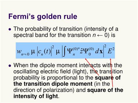 PPT - Lecture 15 Time-dependent perturbation theory PowerPoint ...