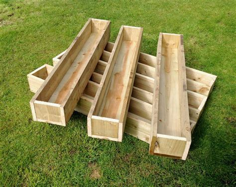 2 X 165cm 5ft 6 Handmade Wooden Garden Planters: - Etsy UK