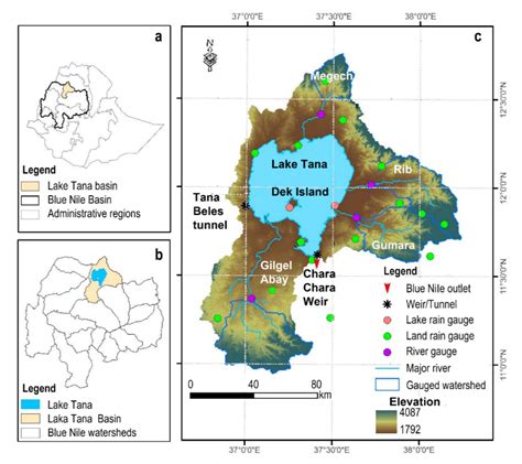 Lake Tana Africa Map