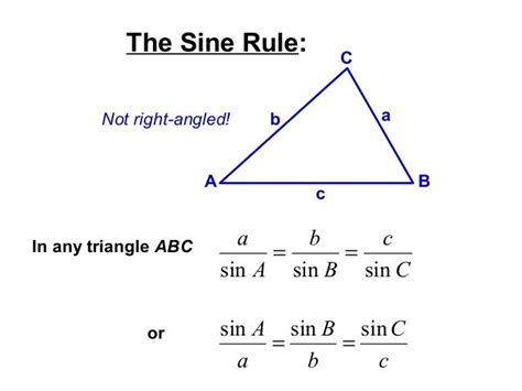 Sine and cosine rule