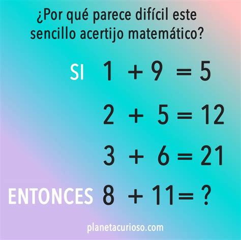 Juegos Mentales Matemáticos Difíciles Con Respuestas / Resultado de ...