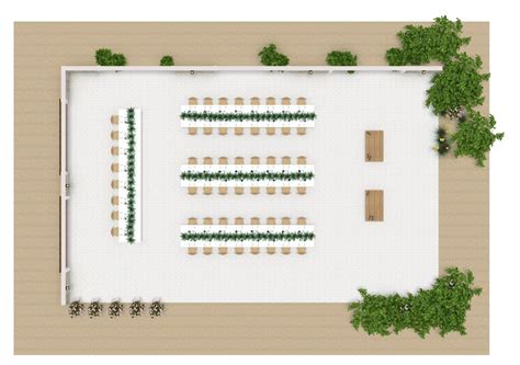 Outdoor Wedding Reception Table Layout