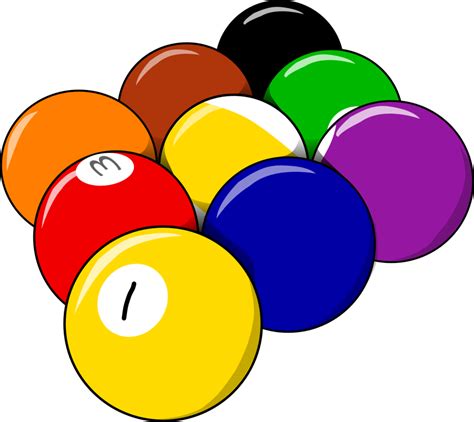 Public Domain Clip Art Image | 9 balls | ID: 13548496214907 ...