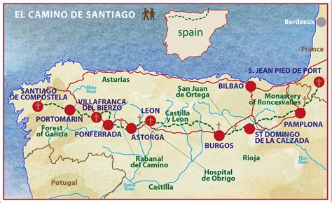 Map-Camino-De-Santiago-Spain-Luxury-Guided-Tours-Caspin-Journeys-Image ...