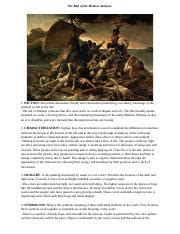 The Raft of the Medusa Analysis - The Raft of the Medusa Analysis 1 ...