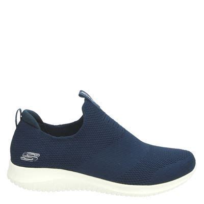 Skechers Stretch Knit dames instapschoenen blauw | Sneakers, Slip on ...