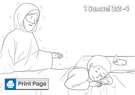 Free God Calls Samuel Coloring Pages (Printable PDFs) – ConnectUS