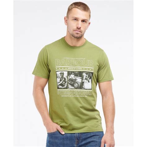 Barbour International Steve McQueen Reel Mens T-Shirt - Mens from CHO ...