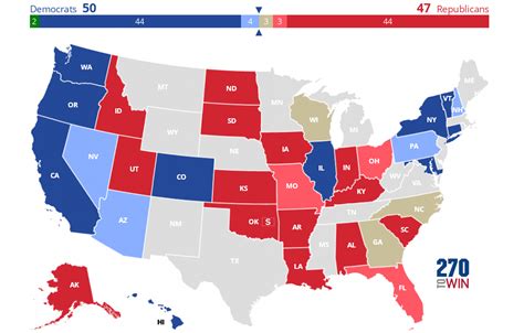 2022 Senate Election Interactive Map