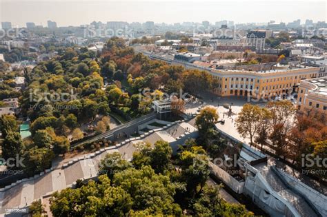 Aerial View Of Potemkin Stairs Odessa Stock Photo - Download Image Now ...