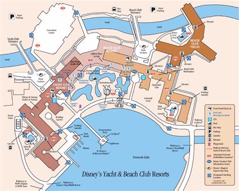 Resort Map | Disney 's Beach Club Resort | Florida