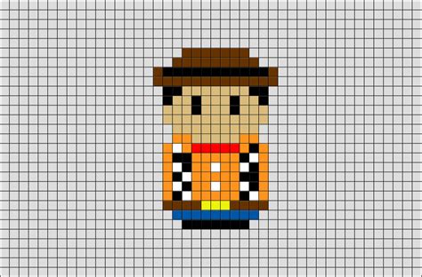 Woody Toy Story Pixel Art | Pixel art, Woody toy story, Pixel art design