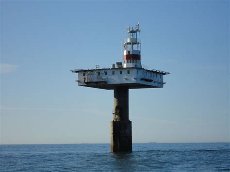 Royal Sovereign lighthouse at Eastbourne is a lighthouse marking the ...