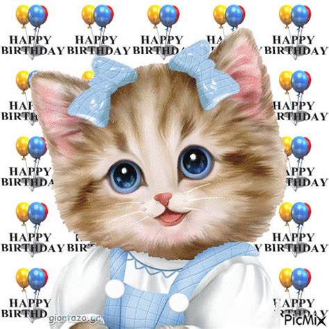 Birthday Kitten Gif