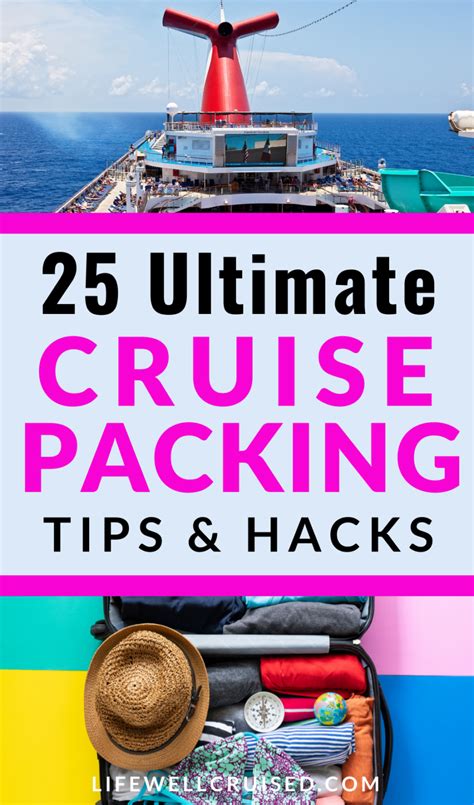 27 Cruise Packing Tips All Cruisers Need to Know in 2022 - Life Well ...