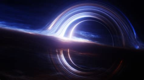 Gargantua black hole Wallpaper 4K, Interstellar, Deep space