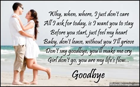 Goodbye poems for girlfriend – WishesMessages.com