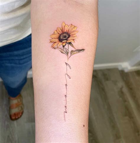 Sunflower Tattoo Foot Ideas | Best Flower Site