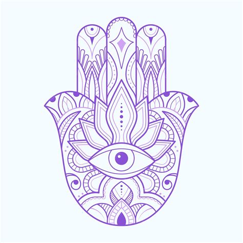 Free Vector | Hand drawn hand of fatima illustration