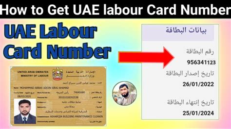 How To Get UAE Labour Card Number Online From MOHRE App - YouTube