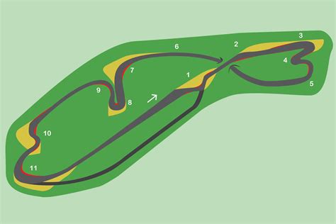 My first race track design; used various widths to increase overtakings ...