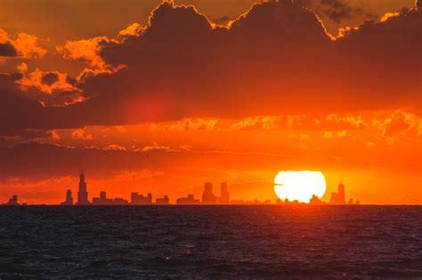 Sunset Through the Chicago Skyline – TTM