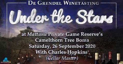 De Grendel Wine Tasting @ Mattanu • Barkly West PORTAL