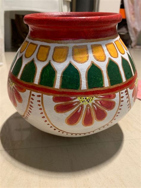 Matka decoration Indian (earthern pot) | Pottery painting designs ...