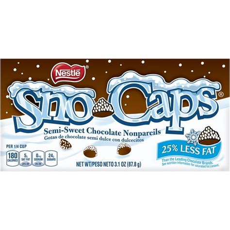 Nestle Sno-Caps Semi-Sweet Chocolate Nonpareils, 3.1 Oz. - Walmart.com ...